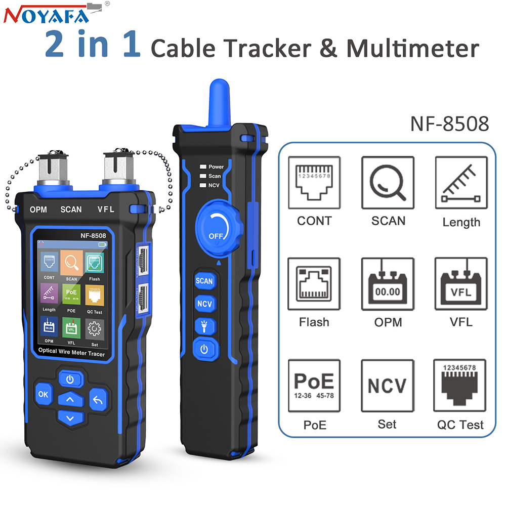 Power Supply Tester - NOYAFA NF-8508 Тестер сетевого кабеля LAN
