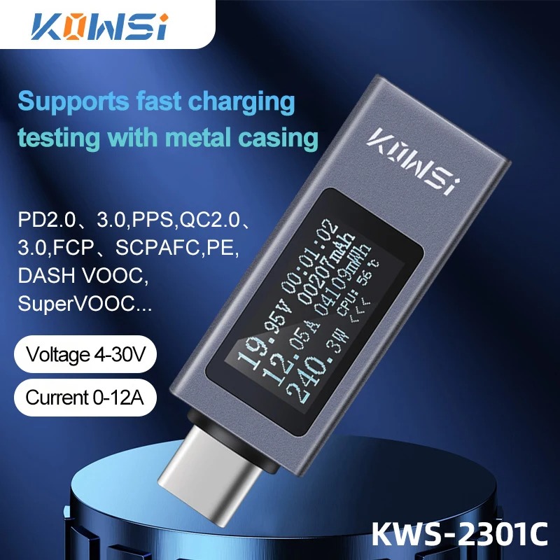 Монитор напряжения тока Type-C – обзор и цена Power Supply Tester