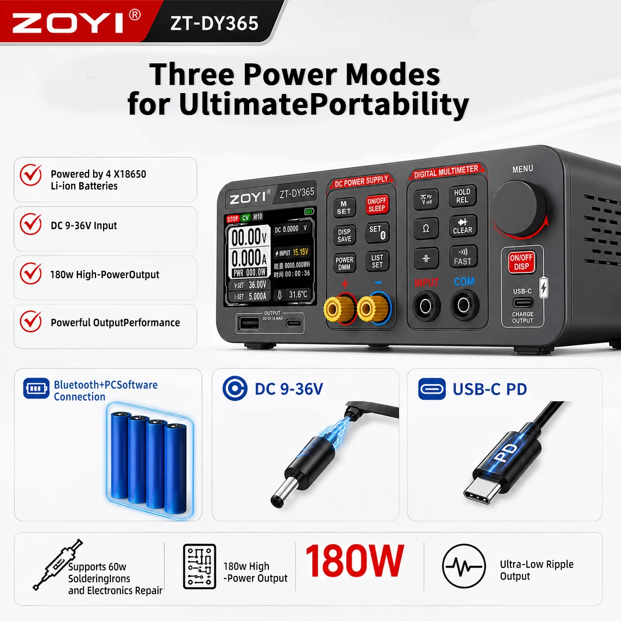 ZOYI DY365 2-в-1: цифровой мул – обзор и цена Pc Power Supply