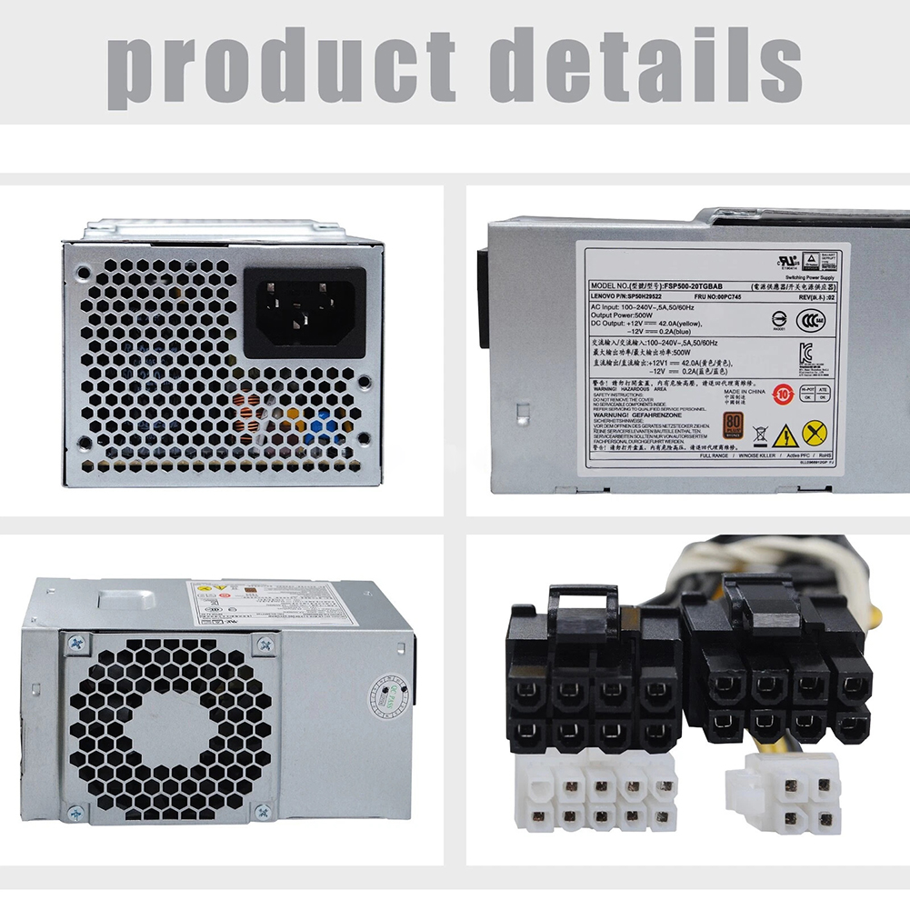Блок питания 500W FSP500-20TGB – обзор и цена Psu Computer